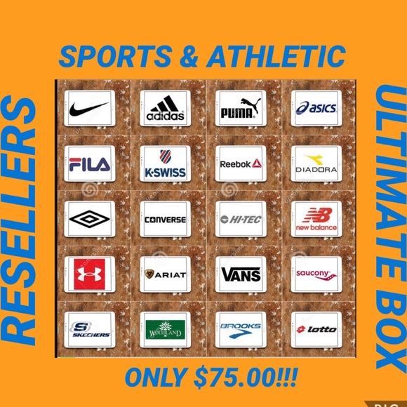 NWT TOP SPORTS BRAND RESELLERS BOX